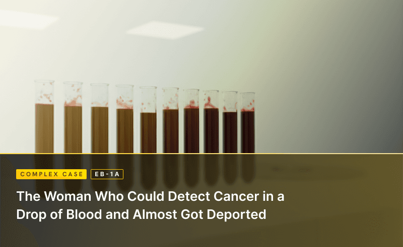 The Woman Who Could Detect Cancer in a Drop of Blood and Almost Got Deported